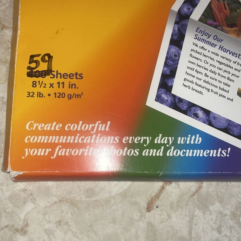 kodak Inkjet Photo Letter Paper 8.5‎ X 11 59 Sheets Unused NOP